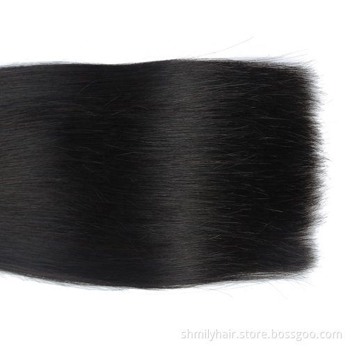 Wholesale Bundles Silky Bone Straight Wave Hair Extension,Unprocessed Indian Remy Human Hair Vendor Raw Cuticle Aligned Hair